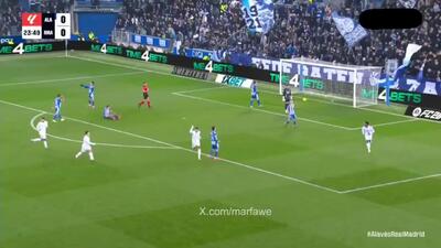 ویدیو: گل اول رئال مادرید به آلاوس توسط امباپه
