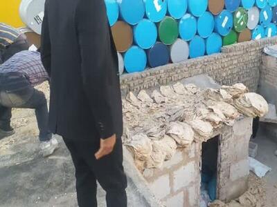  کشف ۱۳ هزار قرص نان خشک‌شده در تویسرکان