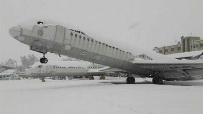 برف سنگین سیگنال لغو پروازها در مشهد را فعال کرد