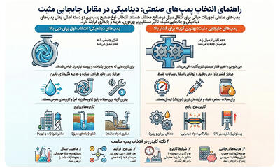  انواع پمپ های صنعتی؛ راهنمای کامل انتخاب و خرید حرفه‌ای