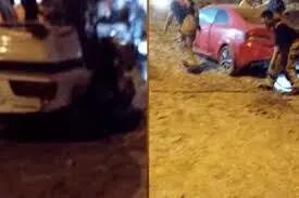 تصادف زنجیره‌ای ۳ خودرو در این جزیره قشم خبرساز شد/ ویدئو