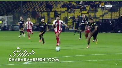  ویدیو| طارمی گل نزد ولی رقیب را اخراج کرد!