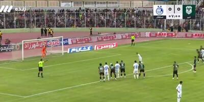 فیلم/ گل اول استقلال به خیبر توسط آسانی دقیقه ۸