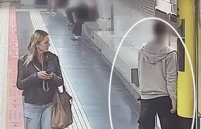  فیلم/ زنی که در مترو مردانه برای نجات جان یک انسان جنگید!