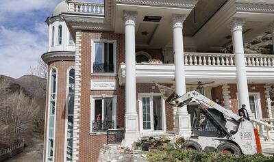 وضعیت ابر ویلای معروف بعد از اجرای حکم تخریب بخش غیرمجاز