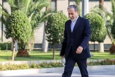 اهدای تاج گل به کشته شدگان جنگ جهانی توسط عراقچی