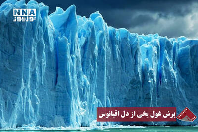  نورنما | پرش غول یخی از دل اقیانوس