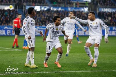 آلاوس ۱ - رئال مادرید ۲/ نجات به‌دست سرباز رودریگو؛ آلونسو فعلاً ماندگار است - پارس فوتبال