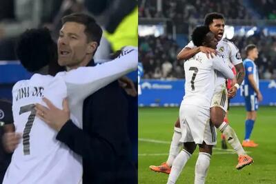 پیام وینیسیوس برای ژابی آلونسو با پاس گل و آغوش گرم! - پارس فوتبال