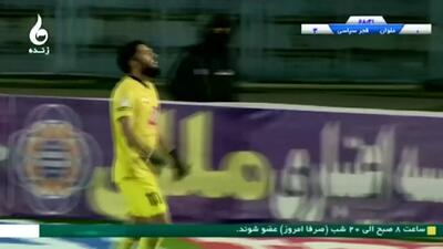 گل چهارم فجر توسط میثم مرادی در دقیقه 69 / ملوان 0 - فجر 4