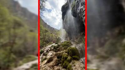  فیلم طبیعت دیدنی آبشار آبگرمه در لرستان