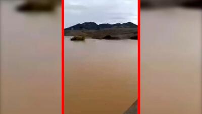  فیلم آبگیری کامل سازه آبخیزداری نازدشت هرمزگان