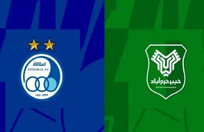 ساعت بازی استقلال خیبر امروز چند است و از کدام شبکه پخش زنده می شود؟