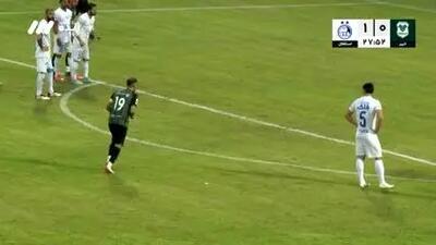 گل اول خیبر خرم آباد به استقلال + فیلم