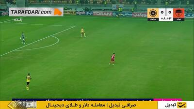 گل محمد عسگری به فولاد روی اشتباه علی نعمتی (فولاد 0-1 سپاهان)