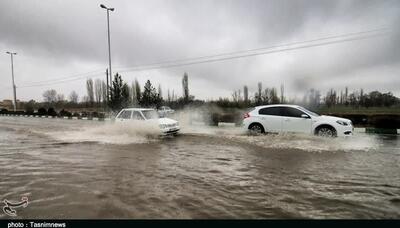  بارش برف و باران در 6 محور مواصلاتی استان فارس - تسنیم