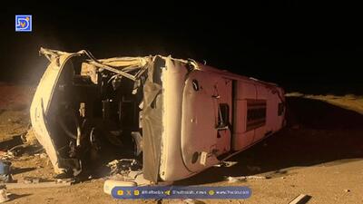 واژگونی اتوبوس اصفهان- تهران با ۱۰ کشته