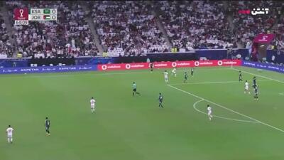 خلاصه بازی اردن ۱ - عربستان ۰+فیلم