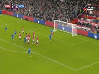 گل سوم بورنموث به منچستریونایتد (تاورنیر)