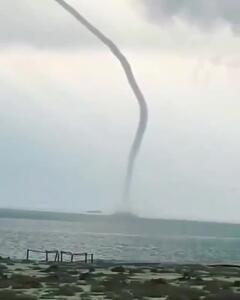 گردباد دریایی در خلیج فارس