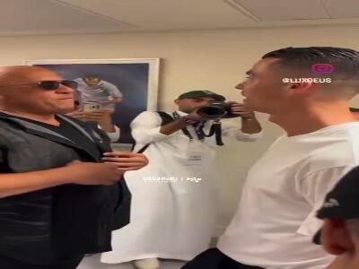  دیدار رونالدو و وین دیزل پیش از شروع فیلمبرداری سری جدید «سریع و خشن»