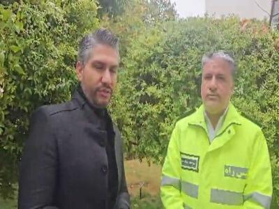  بسته شدن جاده کمهر و پولادکف - سپیدان