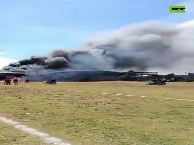 سقوط هواپیما نزدیک فرودگاه بین‌المللی لوپز متئوس در مکزیک