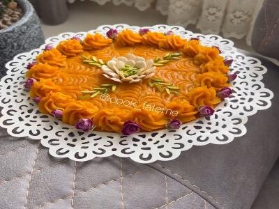  حلوا هویج با تزیین