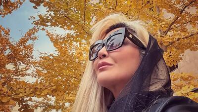 استایل چرمی و تمام مشکی «مریم معصومی» در فوتوشوت‌های پاییزی (عکس)