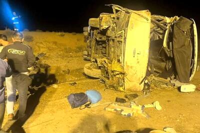 علت واژگونی مرگبار اتوبوس در اصفهان مشخص شد