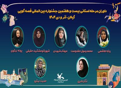  داوران مرحله استانی بیست‌وهفتمین جشنواره بین‌المللی قصه‌گویی کانون در گیلان معرفی شدند