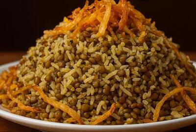  این غذای عربی ساده و خوشمزه فقط با عدس و پیار داغ درست میشود!