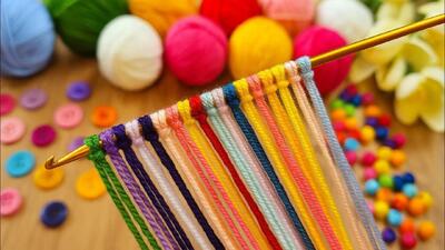  ایده ای ساده برای ساخت جاکلیدی قلاب بافی شیک