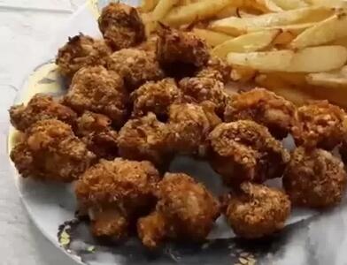  طرز تهیه قارچ سوخاری به سبک رستورانی با سرخ کن بدون روغن !