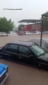 ببینید/ اسکله شهید رجایی زیر آب  رفت