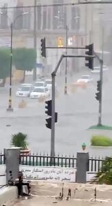 ببینید| آبگرفتگی در هرمزگان پیش از ورود موج اصلی سامانه بارشی