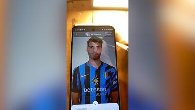 طراحی زیبا از مهدی طارمی در لباس باشگاه اینتر