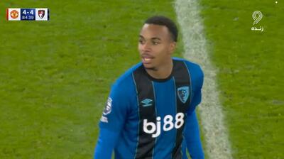 گل چهارم بورنموث به منچستریونایتد (الی کروپی)