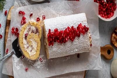 آموزش شیرینی پزی / طرز تهیه رولت انار برای شب یلدا