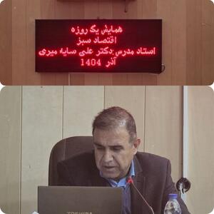  یک استاد دانشگاه: اقتصاد سبز، مسیر توسعه پایدار و حفاظت از محیط زیست است