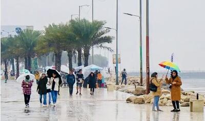  فعالیت دومین سامانه بارشی در هرمزگان / رگبار، رعدوبرق و تداوم ناپایداری جوی و دریایی