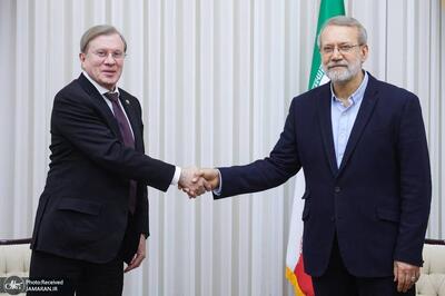 دیدار معاون نخست‌وزیر روسیه با علی لاریجانی در تهران/ شتاب‌بخشی به کریدور راهبردی شمال–جنوب در دستور کار  است