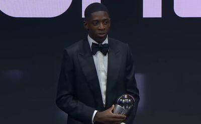 ببینید | عثمان دمبله برترین بازیکن مرد جهان شد