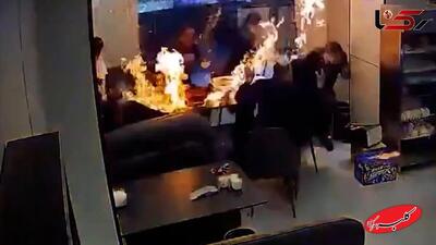 ببینید | لحظه انفجار اجاق گاز در یک رستوران در چین - کلبه سرگرمی