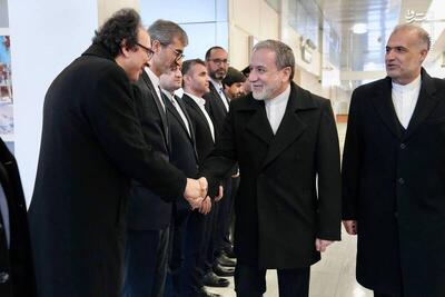  عکس/ استقبال رسمی از عراقچی در بدو ورود به مسکو
