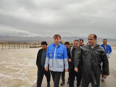  استاندار بوشهر وضعیت بارندگی در عسلویه را بررسی کرد