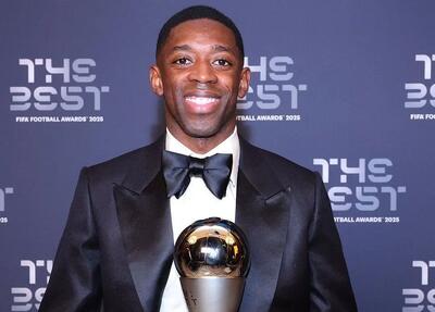 مراسم دِ بست ۲۰۲۵؛ دمبله مرد سال فیفا شد - پارس فوتبال