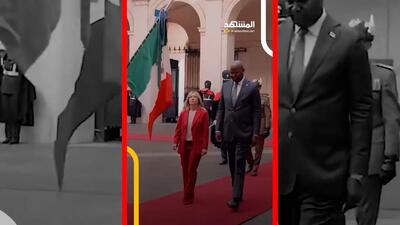  فیلم اختلاف قد جورجیا ملونی با رئیس جمهور موزامبیک