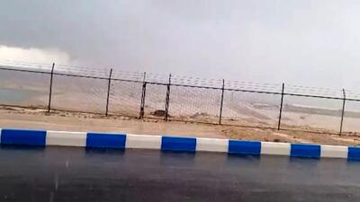  فیلم بارش شدید باران در سیراف