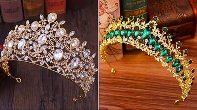 تاج پرنسسی برای عروسی و  حنابندون /  سبک‌های ظریف و خوشگل برای عروس‌ها + ۱۵ ایده